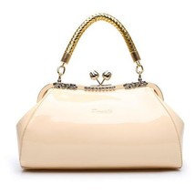 Luxury Patent Leather Women Handbag Shoulder Bags Brand Designer Diamonds Women  - £38.78 GBP