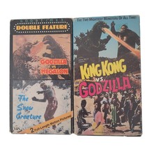 Double Feature Godzilla vs Megalon / The Snow Creature / Godzilla vs Kong [VHS] - £7.77 GBP