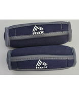 RBX 1 Pound Hand Walking Weights Set Sport Soft Sand Bag Cloth Blue Gray - $236.62 MXN