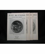 Just Buttons Collector's Magazine Jan, July, Aug, Oct 1975 - $11.99