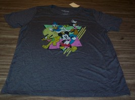 Women&#39;s Teen Walt Disney Mickey Mouse Donald Duck Goofy T-shirt 2XL Xxl New - £15.57 GBP