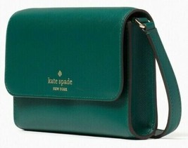 Kate Spade Brynn Flap Crossbody Deep Jade K4804 Dark Green NWT $239 Reta... - $93.04