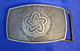 Vintage American Revolution Bicentennial 1776-1976 Commemorative Belt Buckle - £21.90 GBP