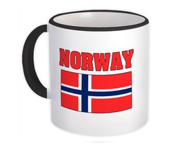 Norway : Gift Mug Flag Chest Norwegian Country Expat Patriotic Flags Travel Souv - £12.70 GBP