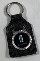 Vintage Oldsmobile Logo Leather &amp; Metal Key Ring Fob Holder - £15.53 GBP