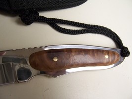 Frost Ridge Runner II KNIFE 7&quot; knife Rootwood Handle Nylon Sheath #16-390RT - £10.97 GBP