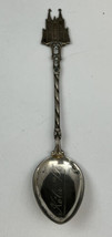 Vintage Reu 800 Silver Koln Germany Cathedral Figural Souvenir Spoon Cologne - £20.97 GBP