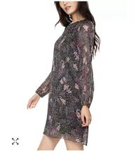 MEDIUM Black Tape Pleated Chiffon Mini Dress BNWTS - $59.39