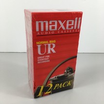 Maxell UR 60 Audio Cassette Tapes Normal Bias 12 Pack Blank New Factory Sealed - £20.23 GBP