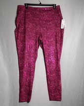 Zelos Women&#39;s Athletic Tight Pink Snake Gym Workout Pants Plus Size 3X NWT - $26.73