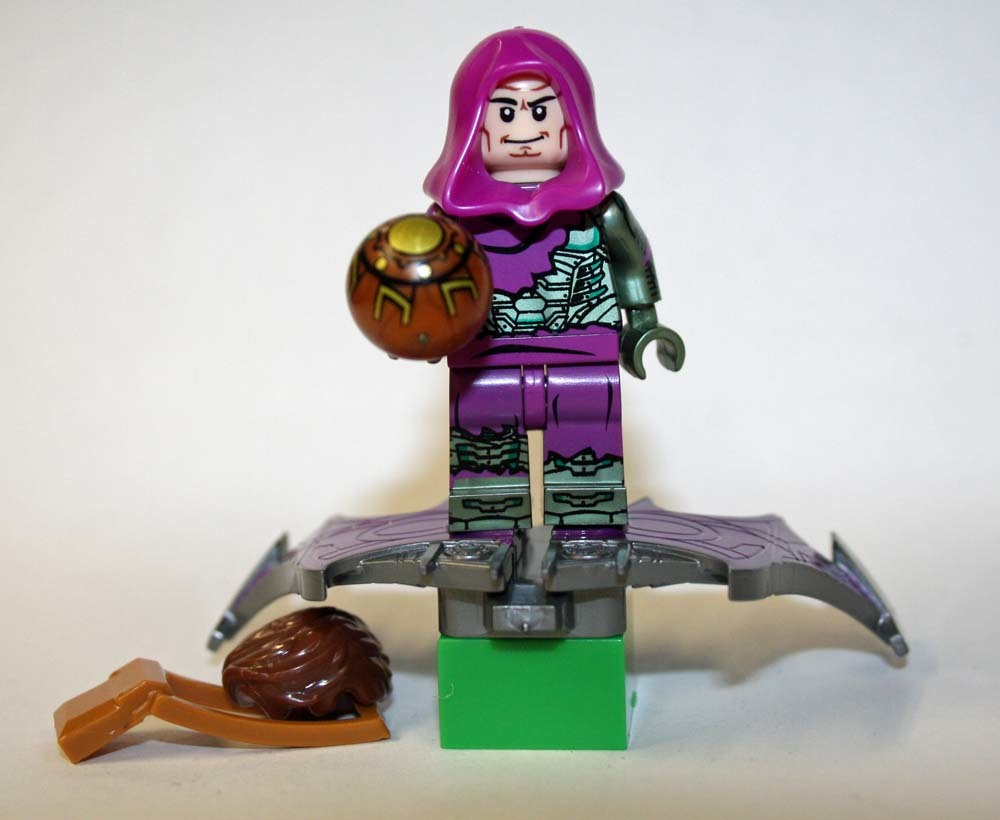 Green Goblin Hood Spider-Man No WHome Custom Minifigures - $8.81