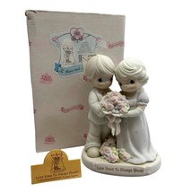 Precious Moments Figurine Love Vows To Always Bloom from 1995 Wedding 129097 - £13.86 GBP