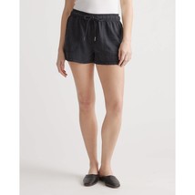 Quince Womens Vintage Wash Tencel Utility Short Pockets Pull On Black XL - £15.09 GBP
