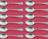 American Victorian by Lunt Sterling Silver Teaspoon Set 12 pieces 5 3/4&quot; - £374.70 GBP