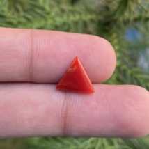 AA+Natural Coral Gemstone, Triangle Shape, Gift For Her, Jewelry Making ... - $9.99