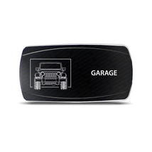 CH4x4 Rocker Switch for Jeep Wrangler JK Garage Symbol  Horizontal - Amber LED - £15.81 GBP