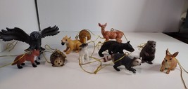 10 Pcs Plastic Forest Animals, hanging decorations for Birthday or Party - £9.50 GBP