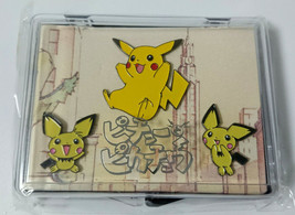 Pokemon Pichu and pikachu Pin Badge Set 2000&#39; Japan Theater Limited Rare Items - £40.83 GBP