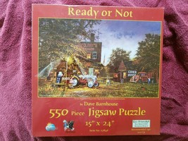 NIB SEALED SunsOut 550 Piece Puzzle Ready Or Not by Dave Barnhouse #27486 - £11.87 GBP