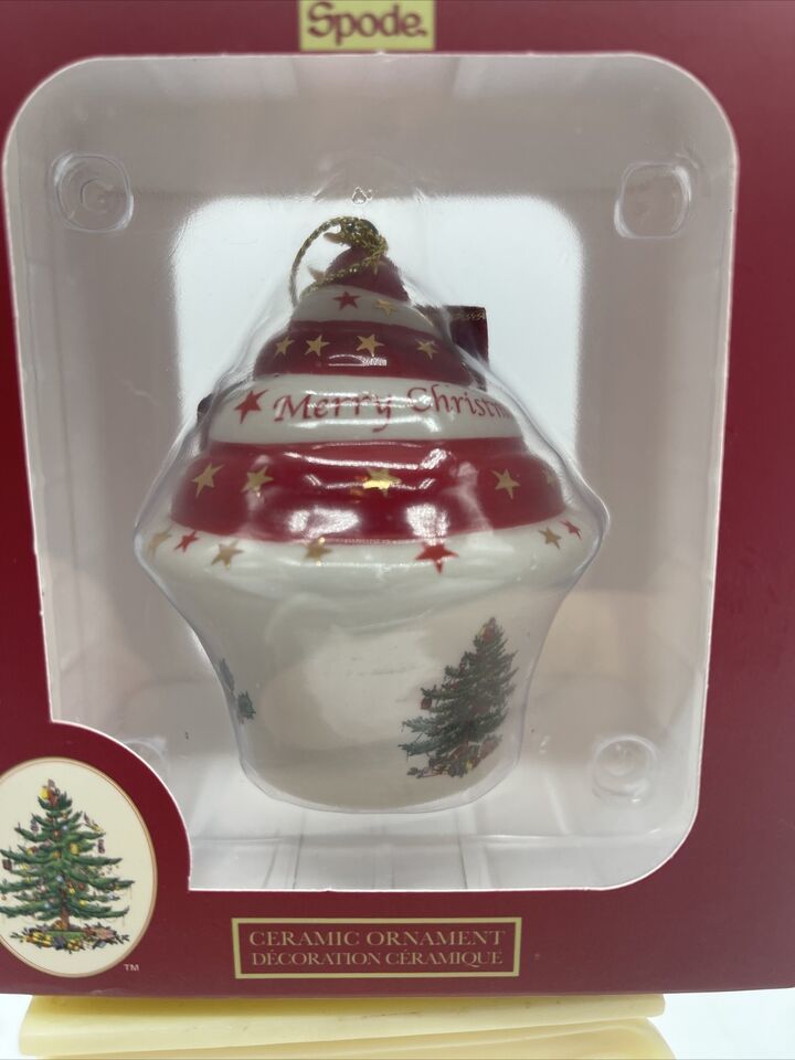 Primary image for Spode Christmas Tree  Cupcake Ornament 11702813 New
