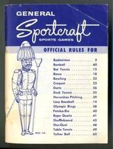 General Sportcraft Sports &amp; Games Official Rules Book Issue 3  - $13.86