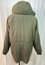 Men&#39;s XL London Fog Waterproof Coat Olive Jacket Parka w/ Removable Hood &amp; Liner - £38.89 GBP