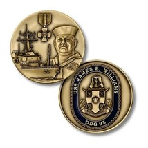 Navy Uss James E. Wilson DDG-95 1.75&quot; Challenge Coin - £28.20 GBP