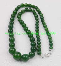 Free Shipping - natural green jadeite jade Natural Green Round Beads jadeite jad - £25.98 GBP