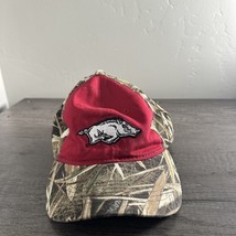 Arkansas Razorbacks Camo Hat Green Mens White Hog Facing Right Red Block... - $305.36 MXN