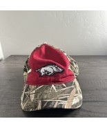 Arkansas Razorbacks Camo Hat Green Mens White Hog Facing Right Red Block... - $305.36 MXN