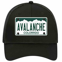 Avalanche Colorado State Novelty Black Mesh License Plate Hat - £23.22 GBP