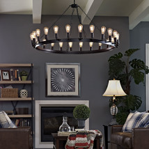 Teleport 52&quot; Chandelier Brown EEI-2118-BRN - $950.97