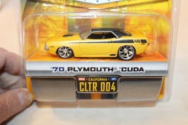 1/64 Scale Dub City Big Time Muscle, 1970 Plymouth Cuda, Yellow, Die Cast - £24.37 GBP