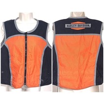 Harley Davidson Womens XL Zip Front Nylon Vest Classic Colors Genuine 97246-01VW - £30.90 GBP