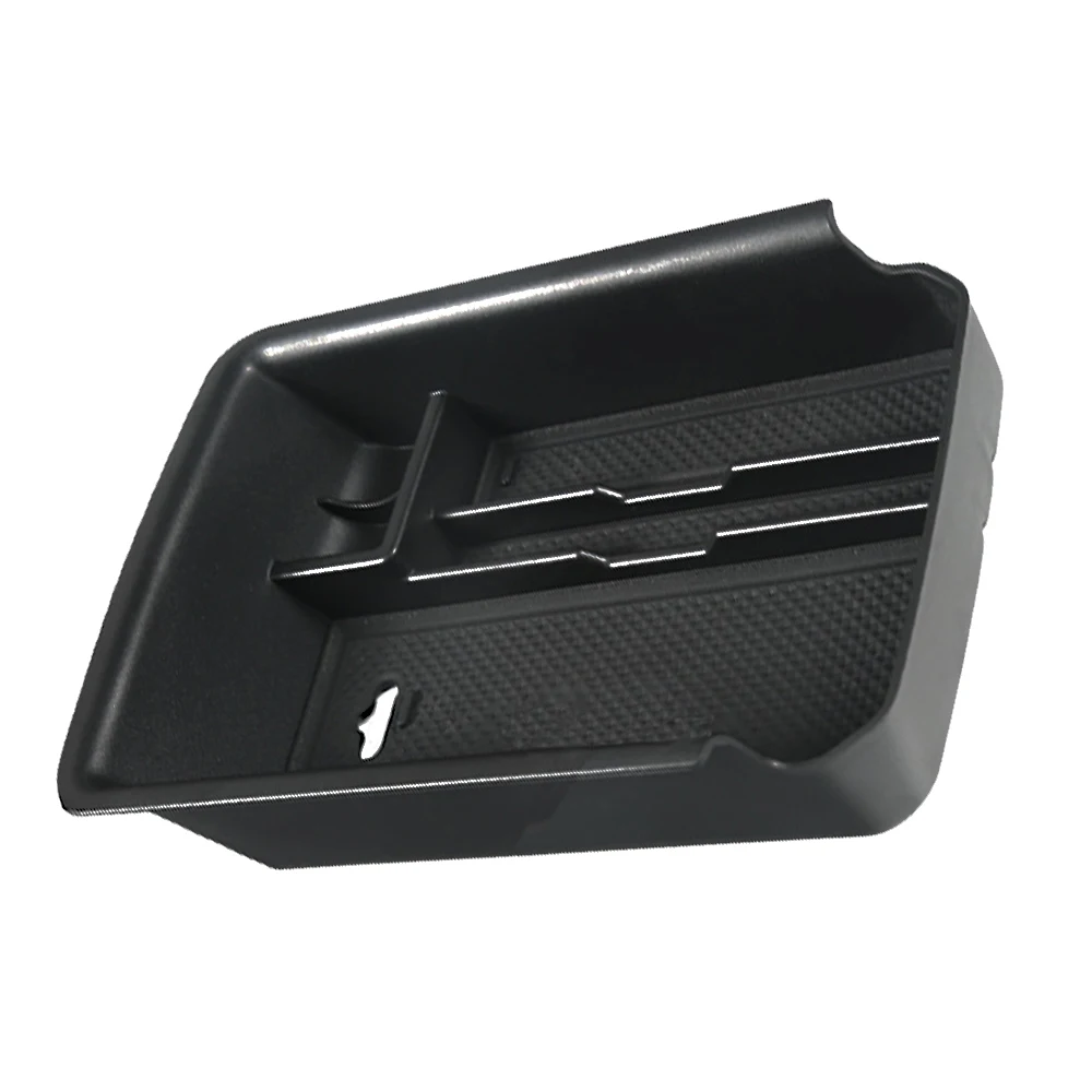 Car Black Front Console Armrest Glove Storage Box Tray Container Organiz... - £16.15 GBP
