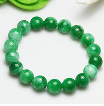 Free Shipping - Grade AAA Natural Green Jadeite Jade beads charm beaded jade Bra - £19.17 GBP