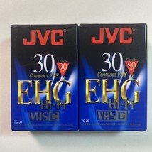 Lot of 2 Sealed JVC VHS-C High Energy EHG 30 Pro HiFi 90 min TC-30 Compact Tapes - £8.00 GBP