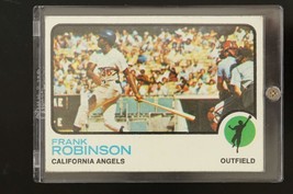 Vintage 1973 TOPPS Baseball Card #175 Frank Robinson California Angels Outfield - £9.78 GBP
