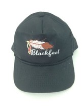 Blackfeet One Size Snapback Black Feather Embroidered Trucker Baseball H... - £7.91 GBP