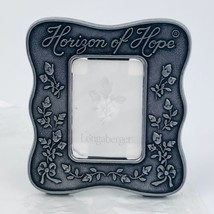 Longaberger Horizon of Hope Pewter Picture Photo Frame Vintage NEW Breast Cancer - £8.59 GBP