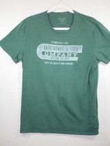Abercrombie &amp; Fitch Company Text Green T Shirt Medium M Cotton - $7.00