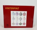 Ikea Vinterfint Decoration Bauble set of 12 Glass Mixed Colors 2.3&quot; New - $17.72