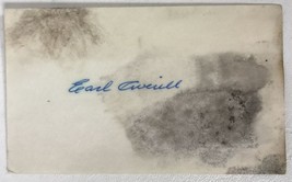 Earl Averill (d. 1983) Signed Autographed 3x5 Index Card - $13.99