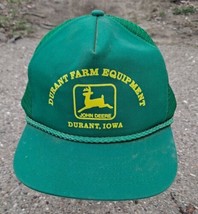 John Deere Durant Farm Equipment Durant Iowa Cap Hat KC One Size Fits All - $42.06