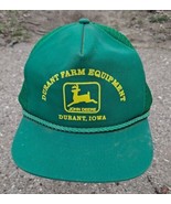 John Deere Durant Farm Equipment Durant Iowa Cap Hat KC One Size Fits All - £33.07 GBP