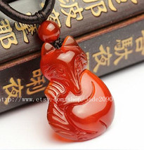 Free shipping - Natural red jade gemstone , ICE red jade charm good luck... - £20.59 GBP