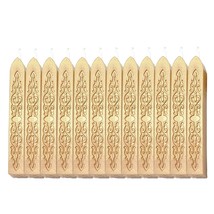 12 Pcs Sealing Wax Sticks With Wicks, Antique Light Gold Totem Fire Manu... - £15.73 GBP