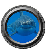 Hungry Shark - Porthole Wall Decal - £11.19 GBP