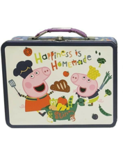 BRAND NEW 2022 Tin Totes Peppa Pig Happiness is Homemade Metal Lunch Box - $24.74