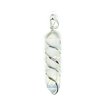 Opalite Pendant, Spiral Wrapped Crystal Pendant For Healing, Meditatioon... - £6.29 GBP